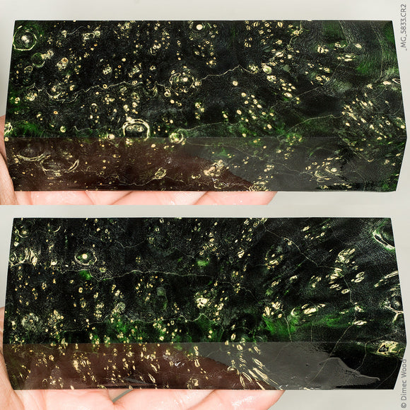 Stabilized box elder burl wood block