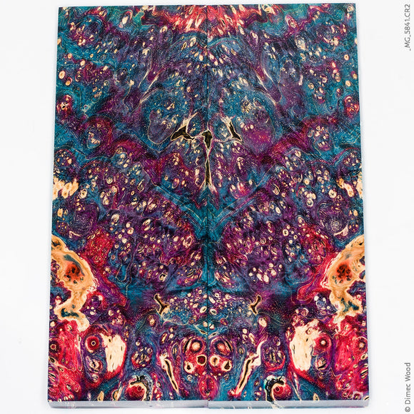 Stabilized box elder burl wood panels