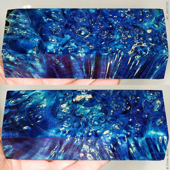 Stabilized box elder burl wood block