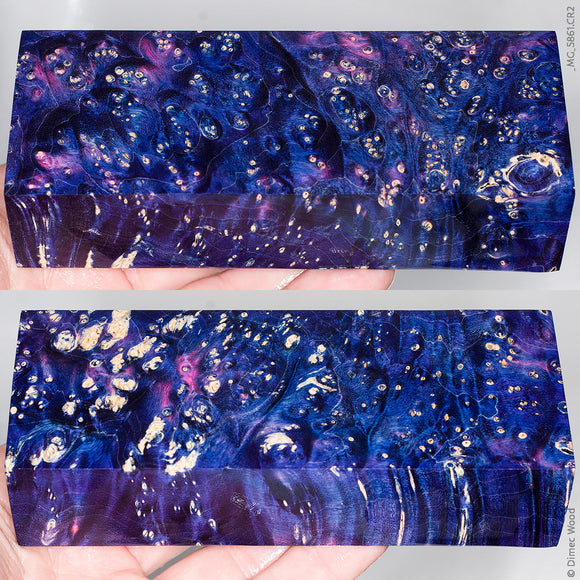 Stabilized box elder burl wood block