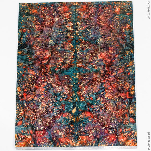 Stabilized box elder burl wood panels