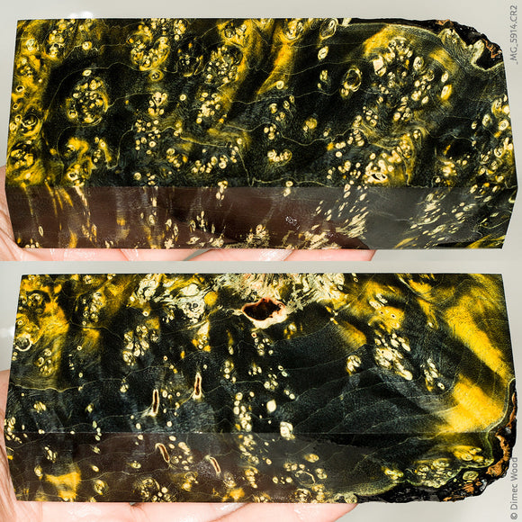 Stabilized box elder burl wood block