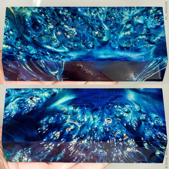 Stabilized box elder burl wood block