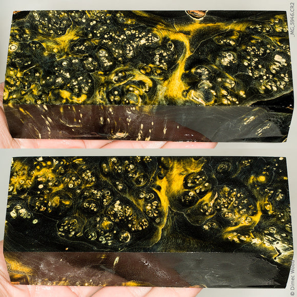 Stabilized box elder burl wood block