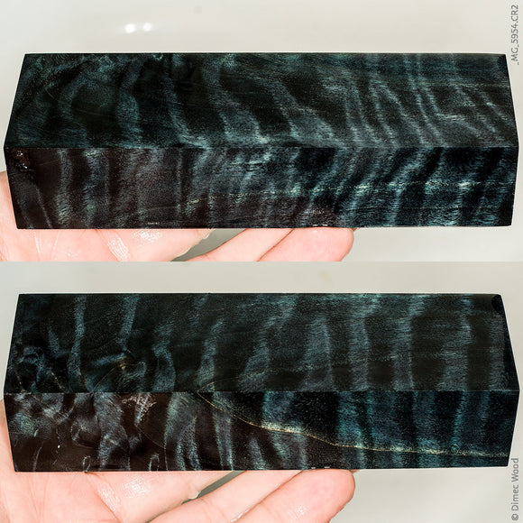 Stabilized curly cotton wood block