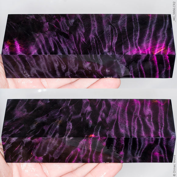 Stabilized curly cotton wood block