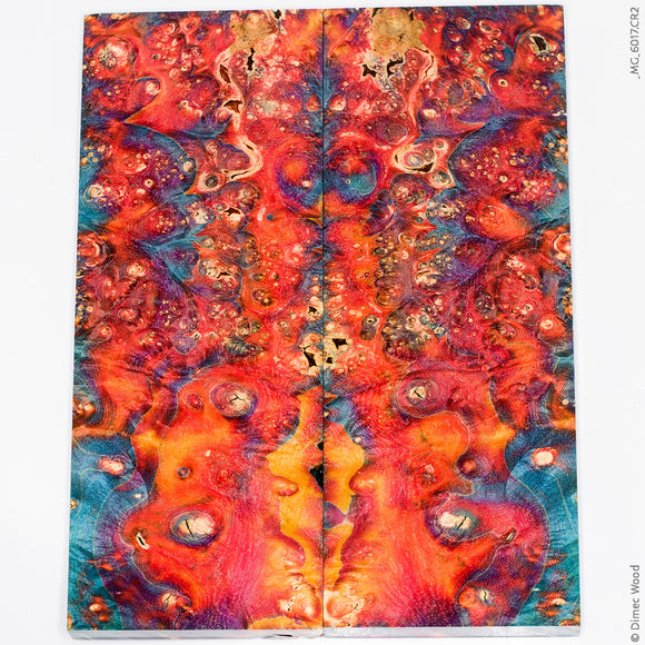 Stabilized box elder burl wood panels