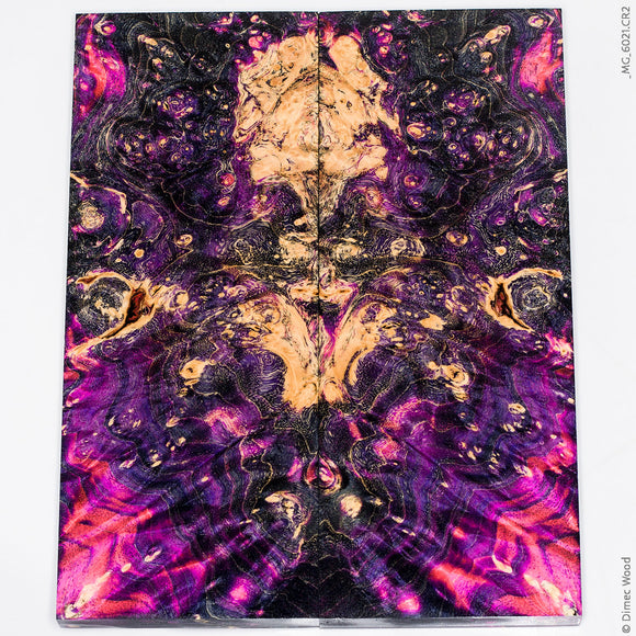 Stabilized box elder burl wood panels