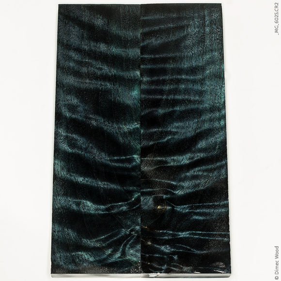 Stabilized curly cotton wood panels