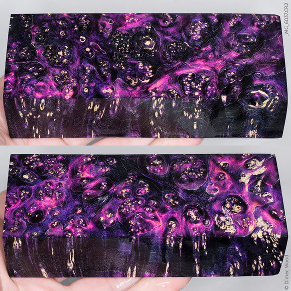 Stabilized box elder burl wood block