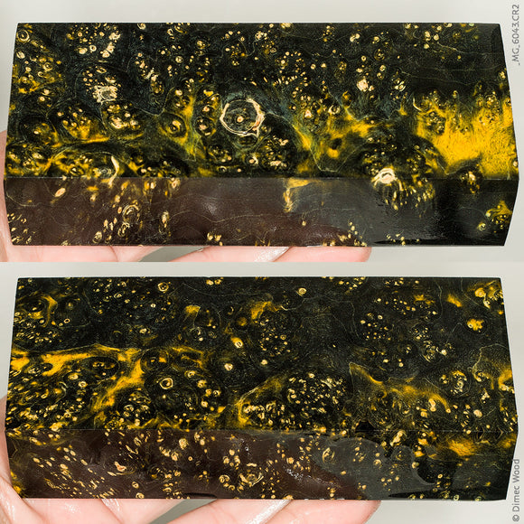 Stabilized box elder burl wood block