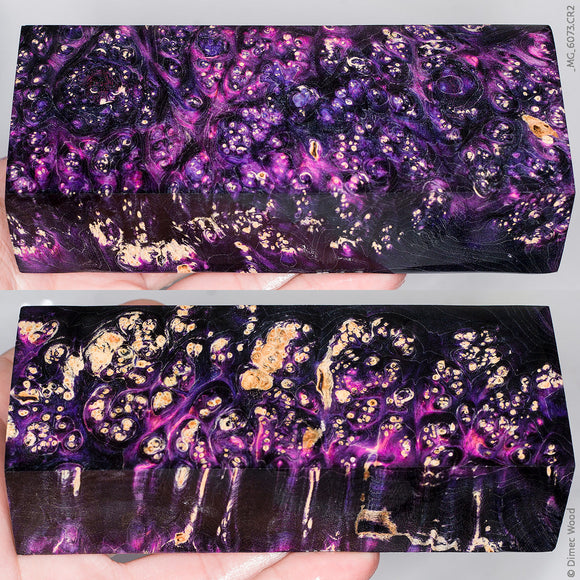 Stabilized box elder burl wood block