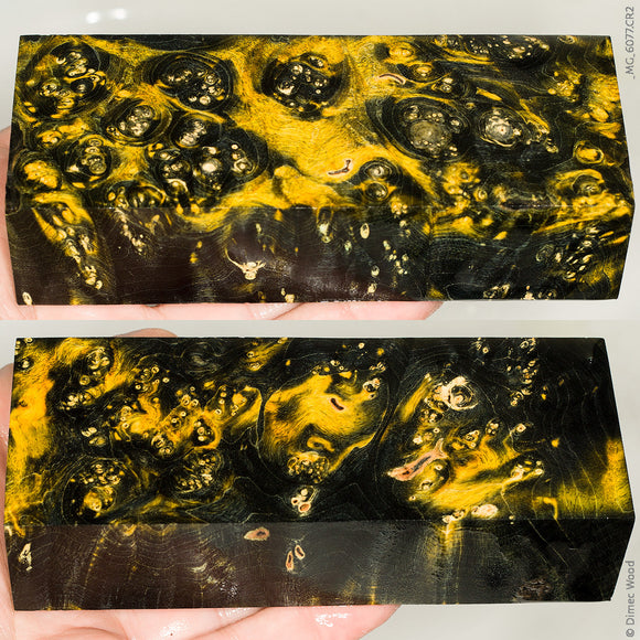 Stabilized box elder burl wood block