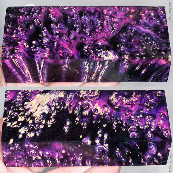 Stabilized box elder burl wood block