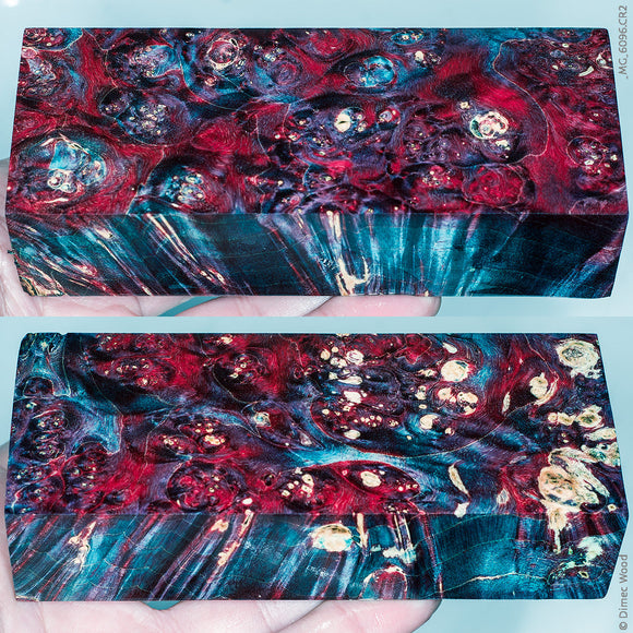 Stabilized box elder burl wood block