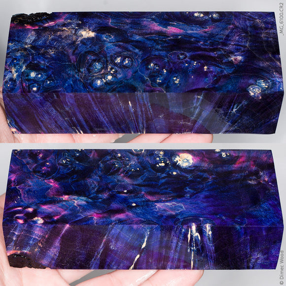 Stabilized box elder burl wood block