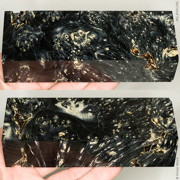 Stabilized box elder burl wood block