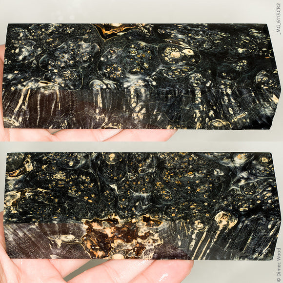 Stabilized box elder burl wood block