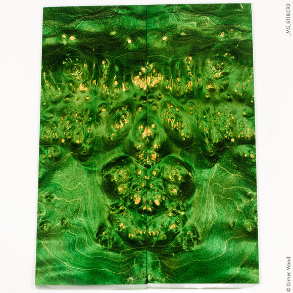 Stabilized spalted box elder burl wood panels