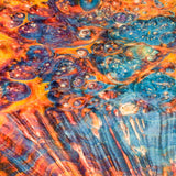 Stabilized box elder burl wood block