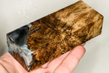 Stabilized hybrid wood maple burl block