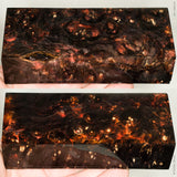 Stabilized box elder burl wood block