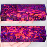 Stabilized masur karelian birch wood block