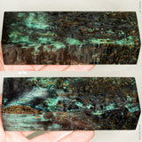 Stabilized masur karelian birch wood block