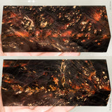 Stabilized box elder burl wood block