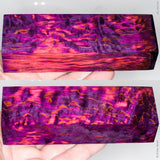 Stabilized masur karelian birch wood block