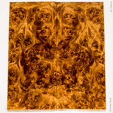 Stabilized golden amboyna burl wood panels