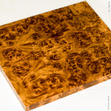 Stabilized golden amboyna burl wood panels