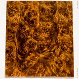Stabilized golden amboyna burl wood panels
