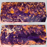 Stabilized box elder burl wood block