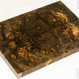 Stabilized wood oak burl panels
