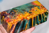 Large stabilized box elder burl wood block