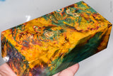 Large stabilized box elder burl wood block