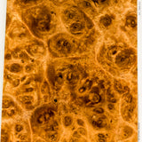 Stabilized wood golden amboyna burl block
