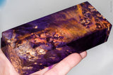 Stabilized box elder burl wood block