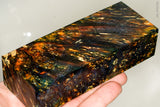 Stabilized box elder burl wood block