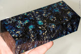 Stabilized box elder burl wood block