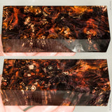 Stabilized box elder burl wood block