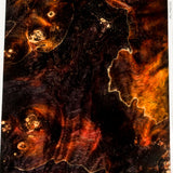 Stabilized box elder burl wood block