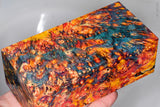Large stabilized box elder burl wood block