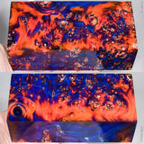 Large stabilized box elder burl wood block