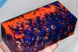Large stabilized box elder burl wood block