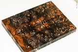 Stabilized box elder burl wood scales