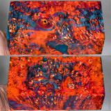 Large stabilized box elder burl wood block