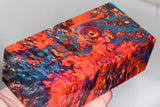 Large stabilized box elder burl wood block