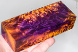 Stabilized box elder burl wood block